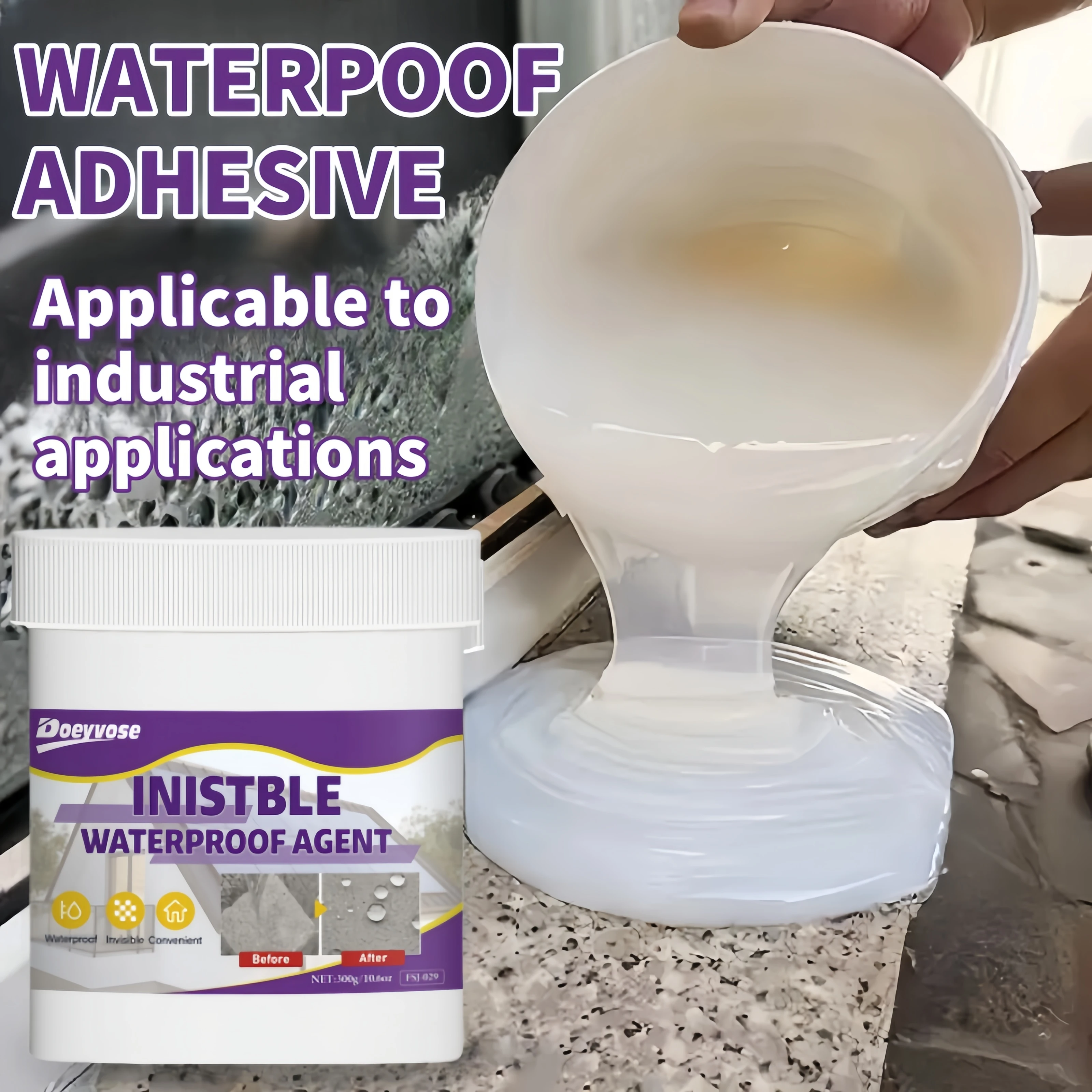 Home Bathroom Repair - Super Transparent Nano Waterproof Coating Sealant