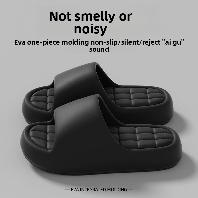 Home Bathroom Size - Unisex Cloud Thick Platform EVA Slides