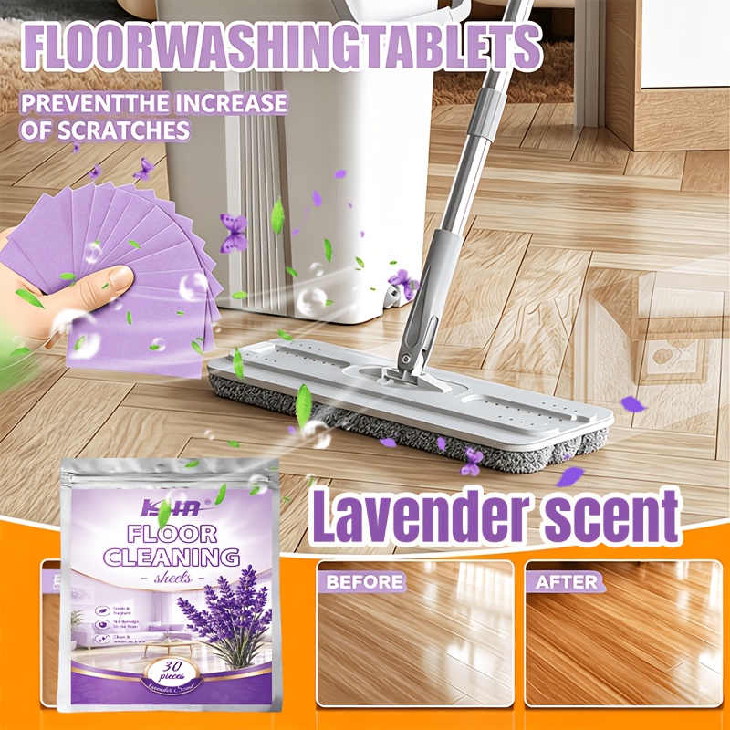 Home Bathroom Cleaning - KJM Floor Cleaning Tablets 30Pcs Quick