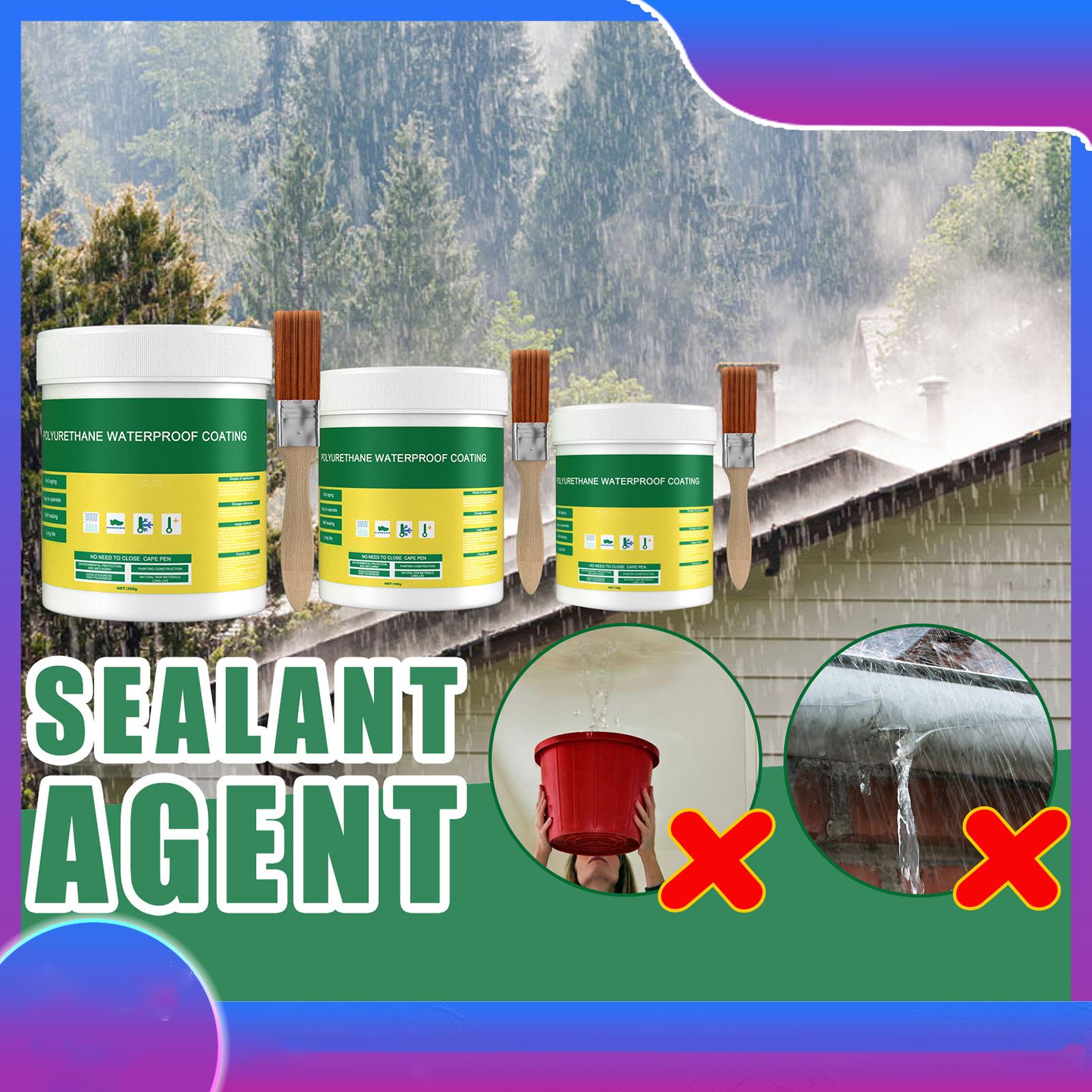 Home Bathroom Repair - 30/100/300g Waterproof Coating Invisible Paste Sealant