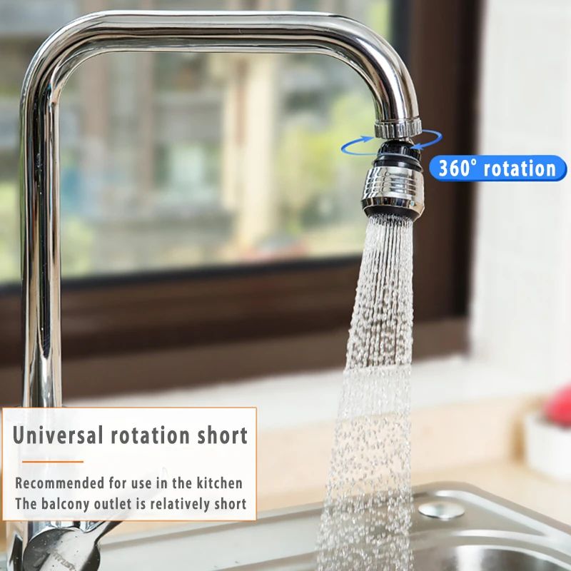 Home Bathroom Gadgets - Kitchen Gadgets 2 Modes 360 Rotatable