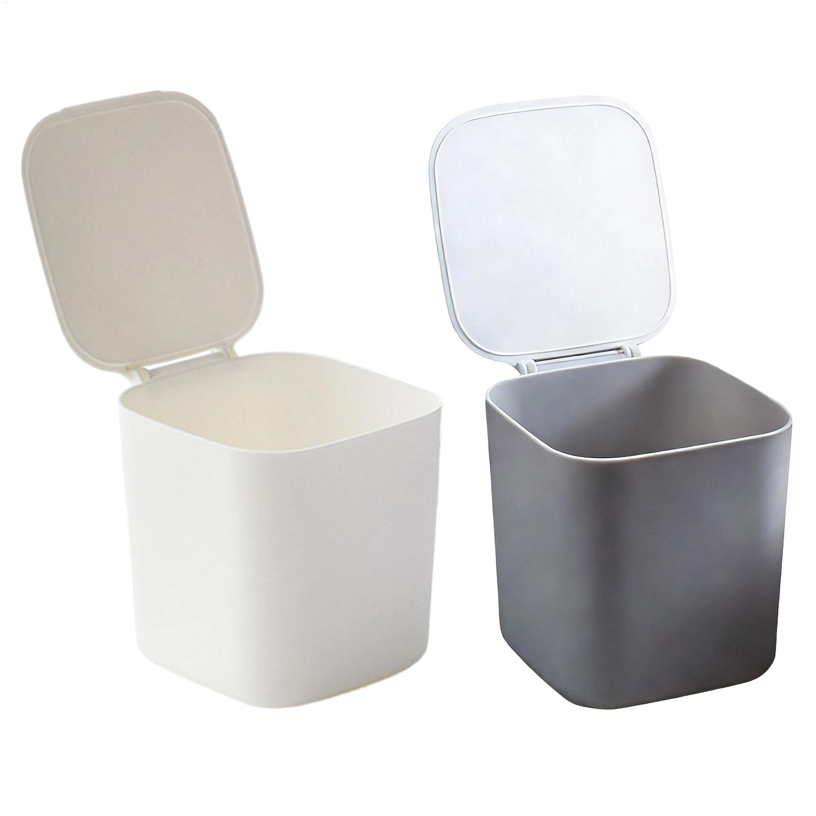 Home Bathroom Trash Can - Mini Trash Can with Lid Small