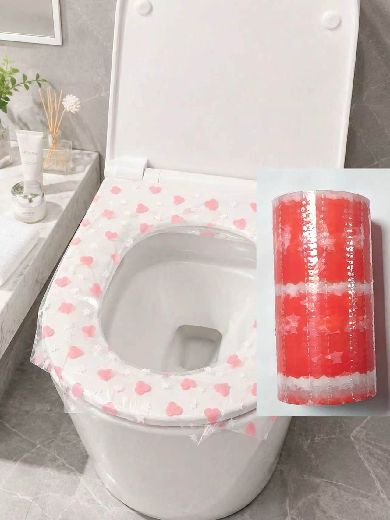 Home Bathroom Cleaning - 133pcs/roll disposable toilet seat covers, waterproof