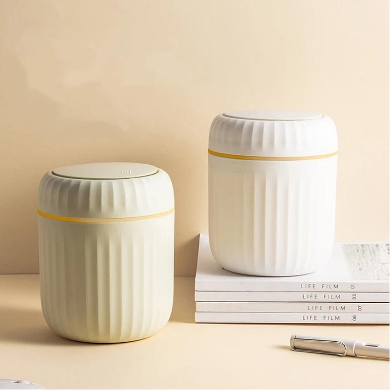 Mini Desktop Trash Can Press T - Home Bathroom Trash Can recension och pris