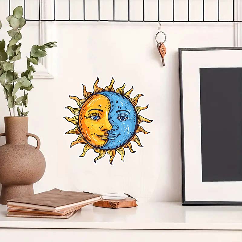 Sun and Moon Wall Sticker Bath - Home Bathroom Wall Tiles recension och pris