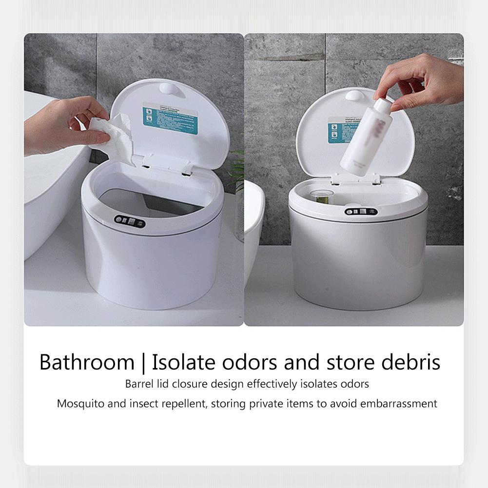 Electric Sensor Auto Trash Bin - Home Bathroom Trash Can recension och pris