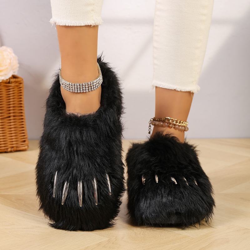 Trendy Animal Claw Plush Slipp - Home Outside Bathroom recension och pris