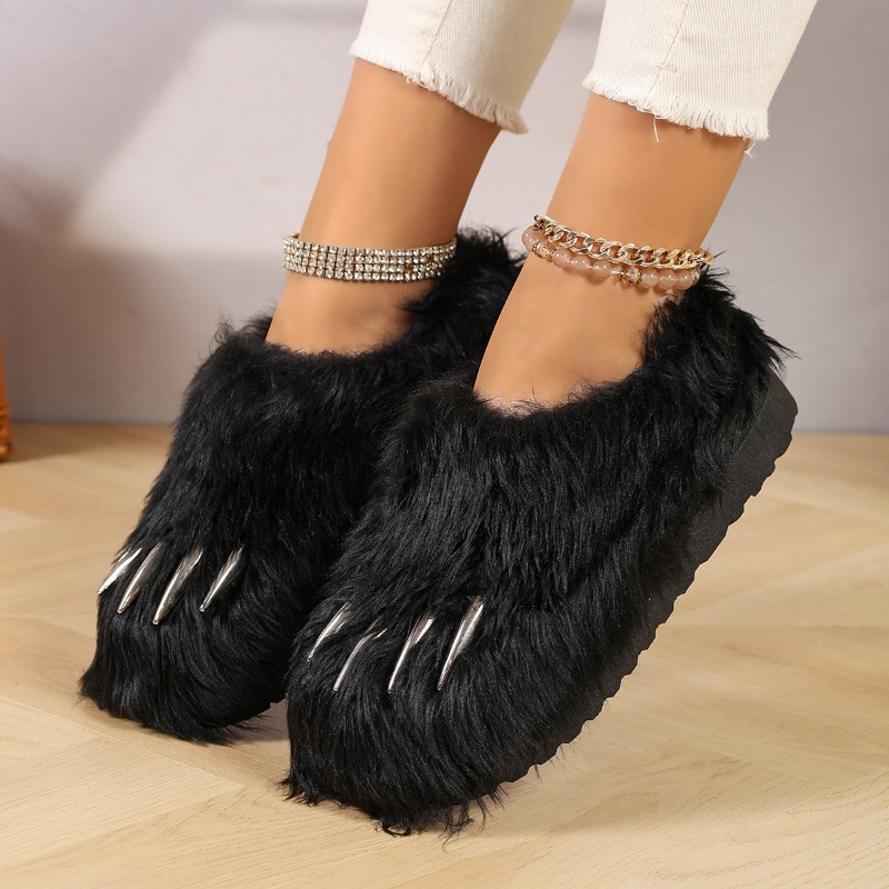 Trendy Animal Claw Plush Slipp - Home Outside Bathroom recension och pris