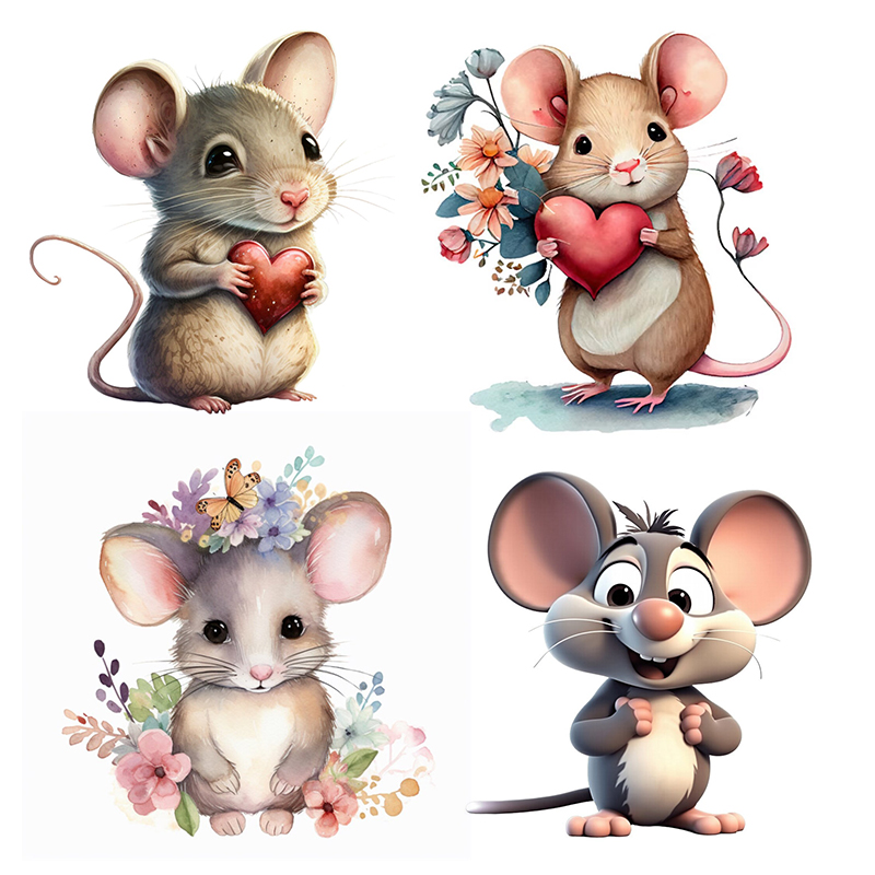 C228# Cute Mouse Wall Sticker  - Home Bathroom Wall Tiles recension och pris