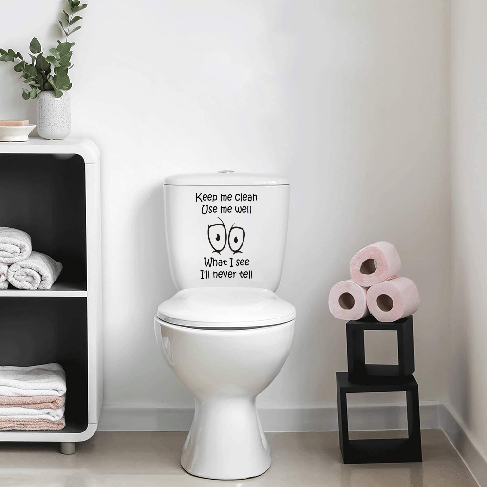 Funny Toilet Sticker Decal Kee - Home Bathroom Wall Tiles recension och pris