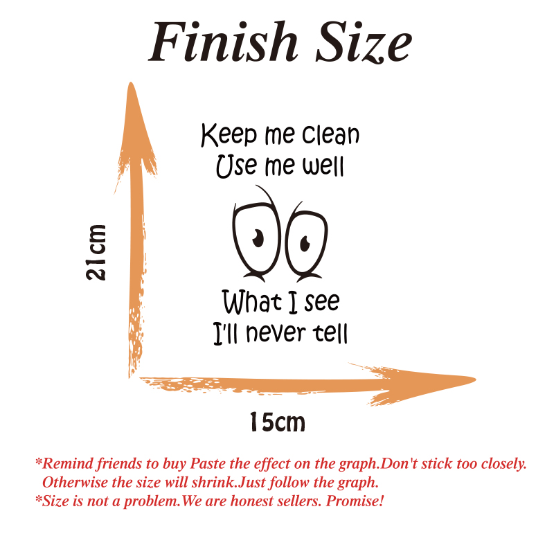 Funny Toilet Sticker Decal Kee - Home Bathroom Wall Tiles recension och pris