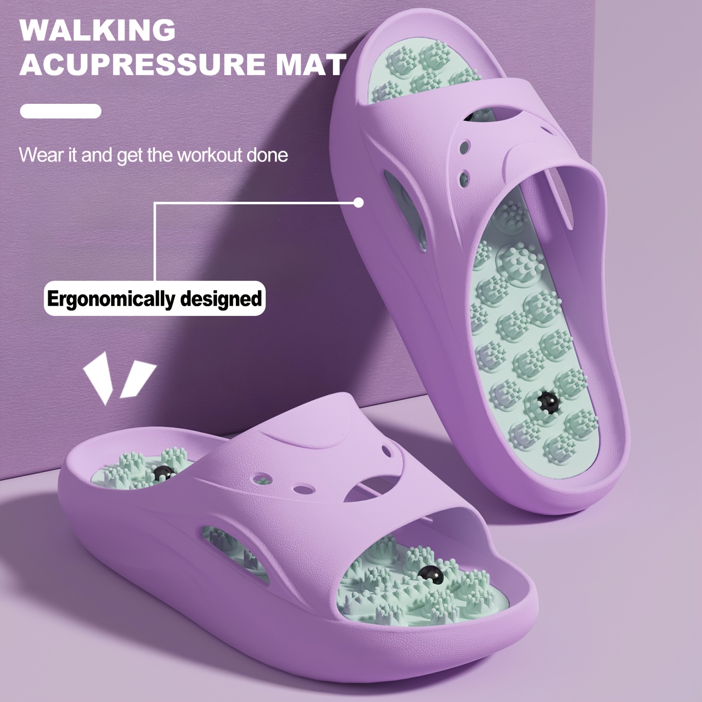 Women Men EVA Massage Slippers - Home Bathroom Size recension och pris