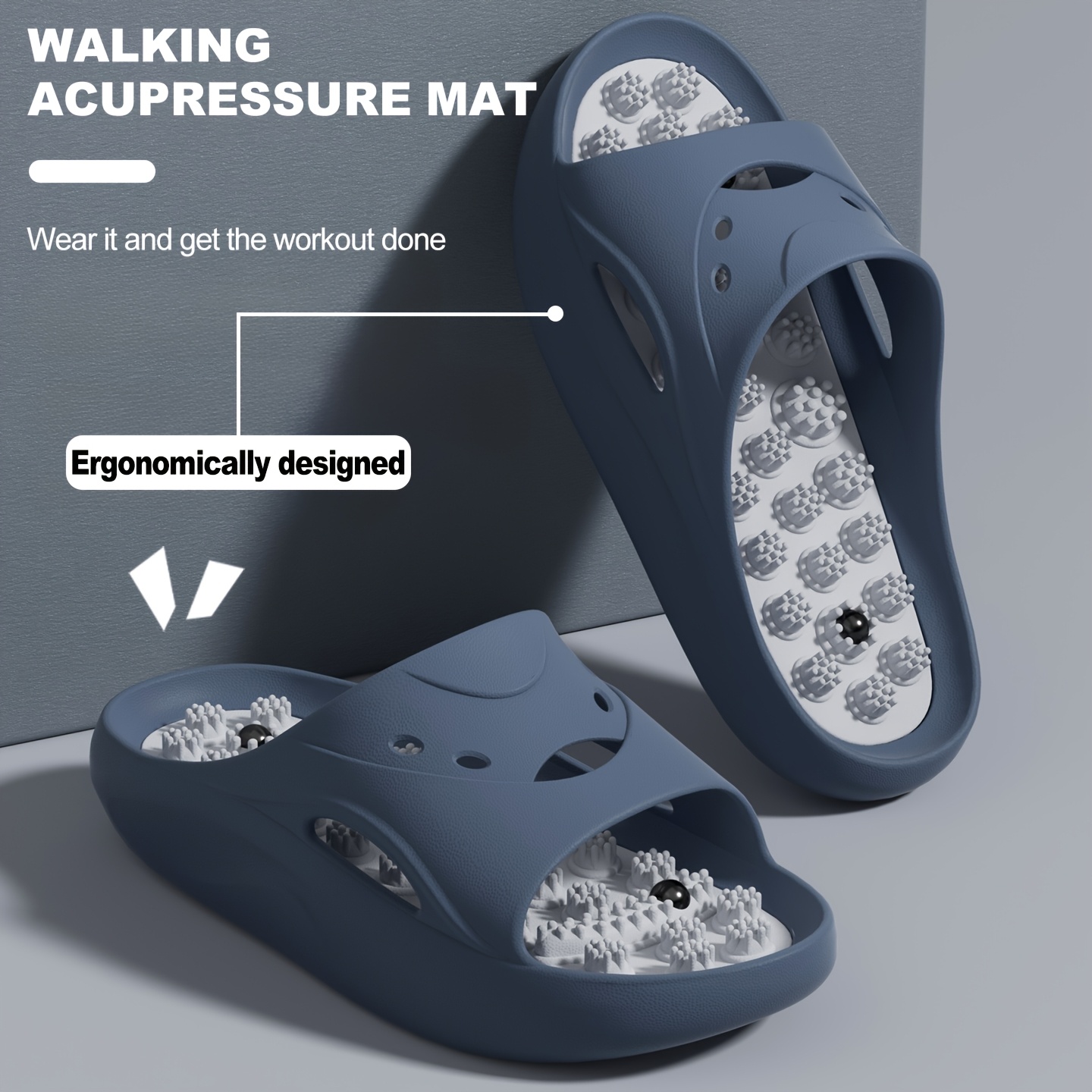 Women Men EVA Massage Slippers - Home Bathroom Size recension och pris