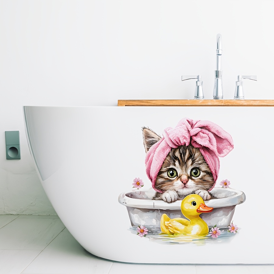 Cute cartoon Cat Bathroom Wall - Home Bathroom Wall Tiles recension och pris