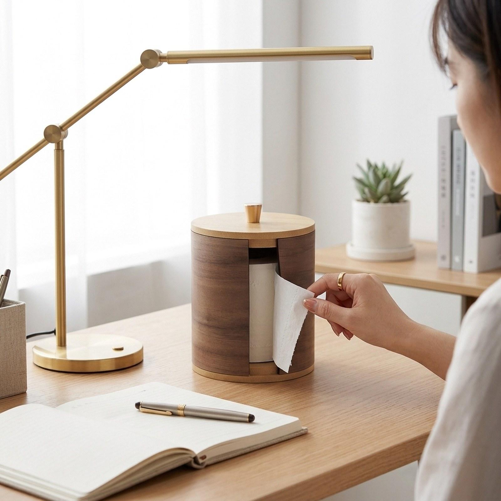 Paper Towel Holder with Walnut - Home Bathroom Paper Towel Holder recension och pris