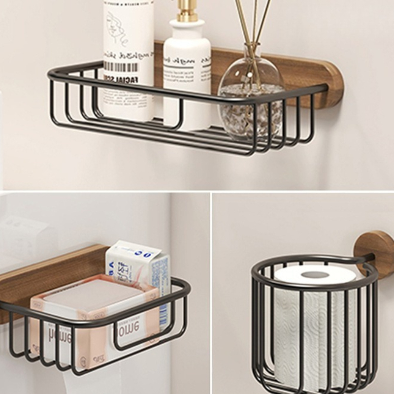 Solid Wood Tissue Holder Witho - Home Bathroom Paper Towel Holder recension och pris