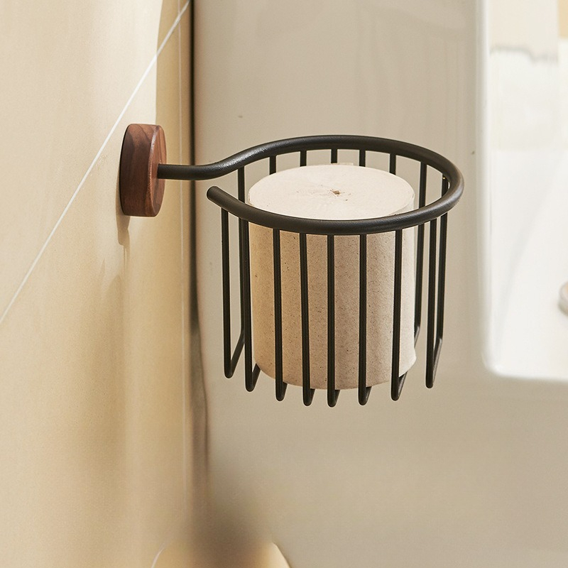 Solid Wood Tissue Holder Witho - Home Bathroom Paper Towel Holder recension och pris