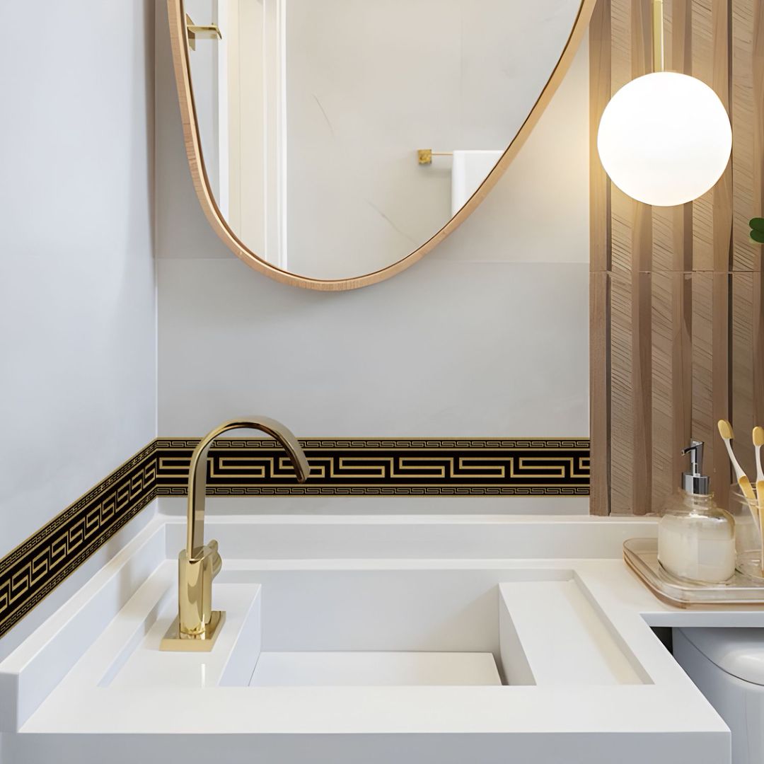 Geometric Pattern Peel and Sti - Home Bathroom Wall Tiles recension och pris
