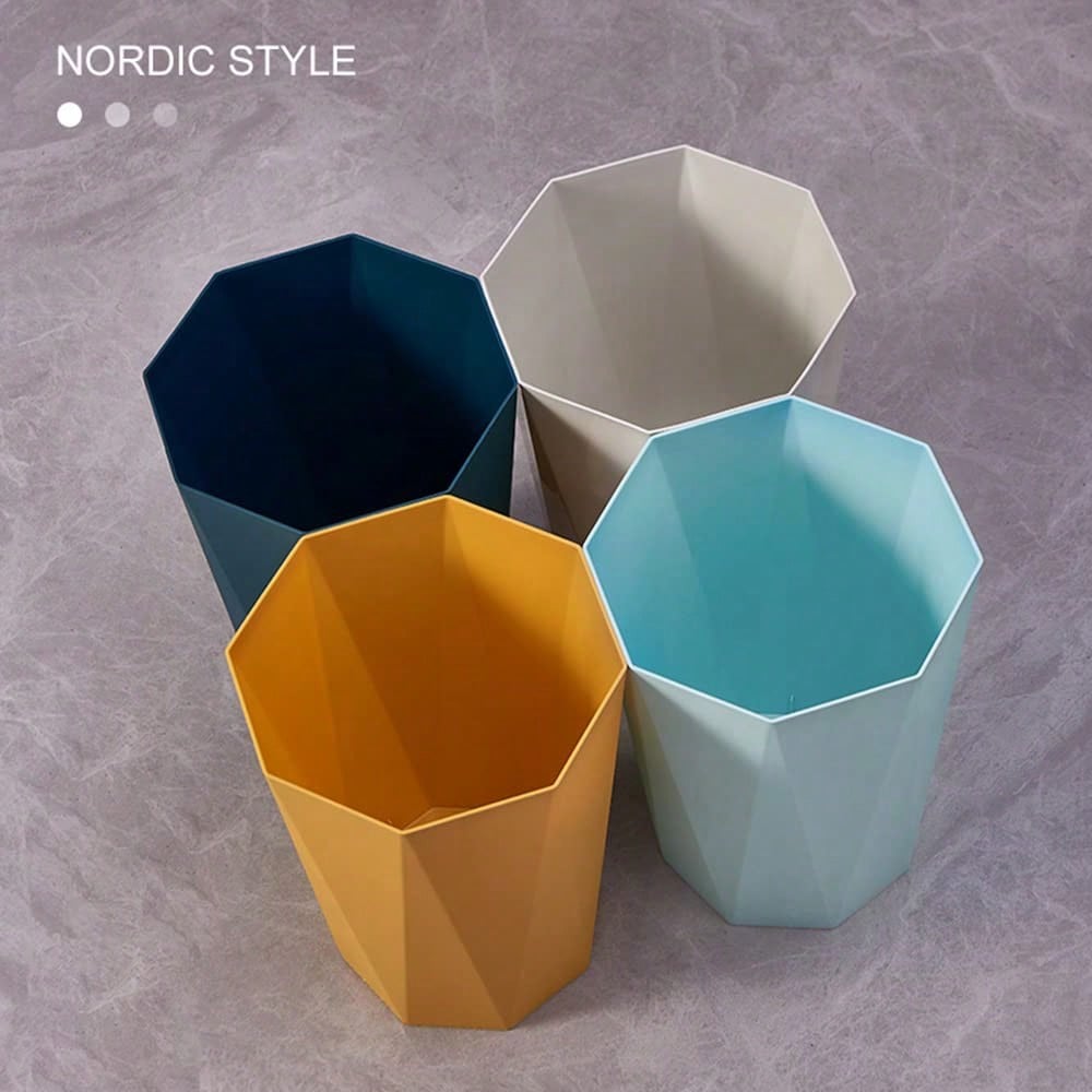 2-Pack Nordic-Style Octagonal  - Home Bathroom Trash Can recension och pris