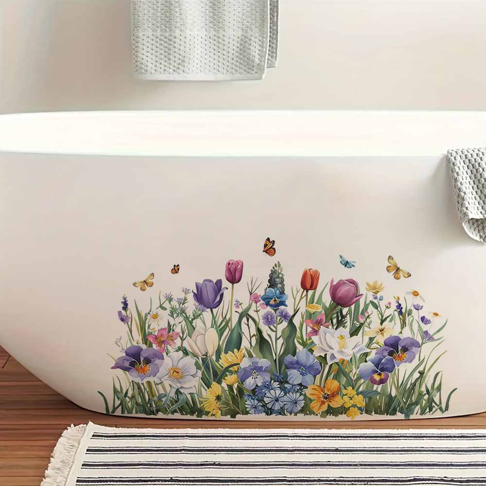 Tulip Butterfly Window Sticker - Home Bathroom Wall Tiles recension och pris