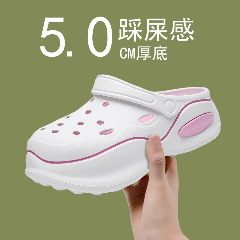 Summer Women Slippers 5cm Plat - Home Outside Bathroom recension och pris