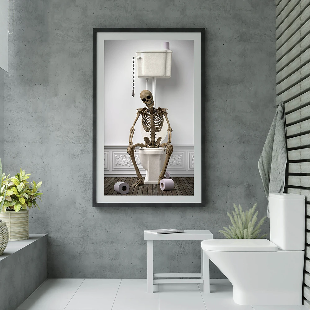 Tub Skeleton Poster Print Bath - Home Bathroom Tub recension och pris