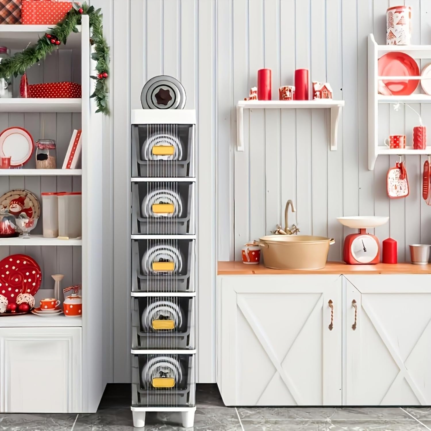 5-tier ultra-slim plastic stor - Next Home Bathroom Unit recension och pris