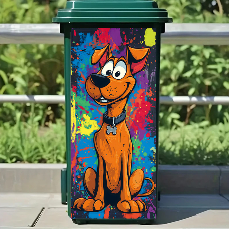 Adorable Cartoon Dog Rubbish B - Home Bathroom Trash Can recension och pris