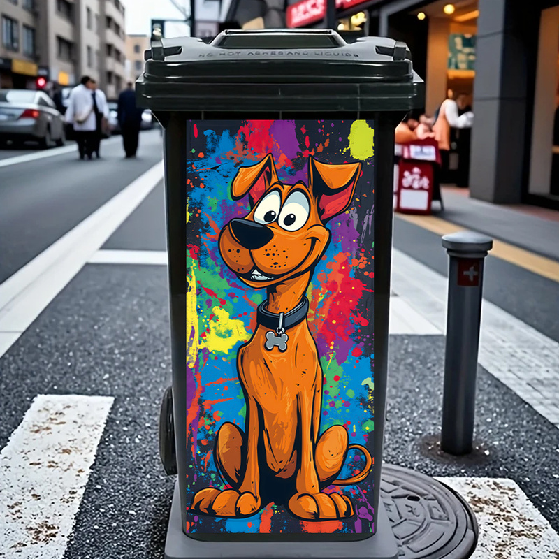 Adorable Cartoon Dog Rubbish B - Home Bathroom Trash Can recension och pris