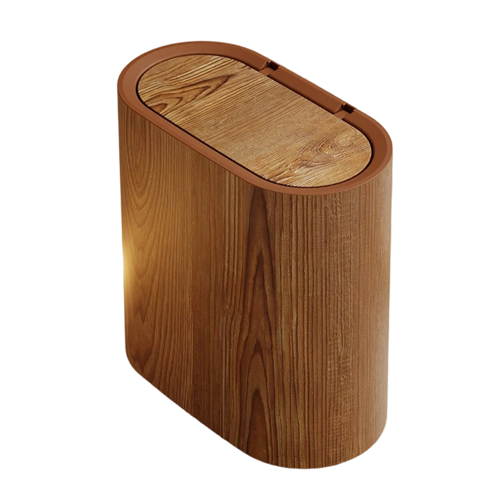 Marble Pattern Slim Trash Can  - Home Bathroom Trash Can recension och pris