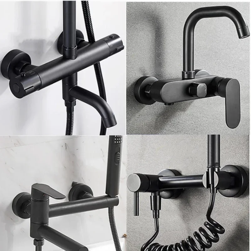 1Pc Black Shower Faucet Decora - Home Bathroom Gadgets recension och pris