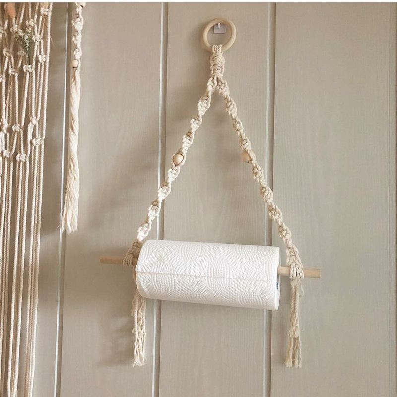 Macrame Paper Towel Holder Mac - Home Bathroom Gadgets recension och pris