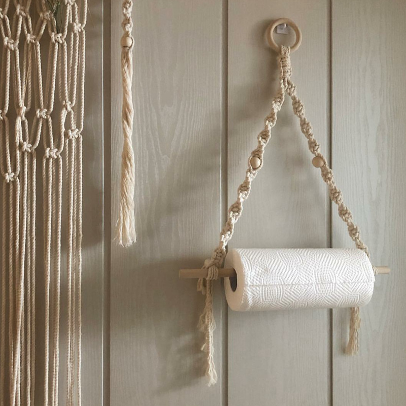 Macrame Paper Towel Holder Mac - Home Bathroom Gadgets recension och pris