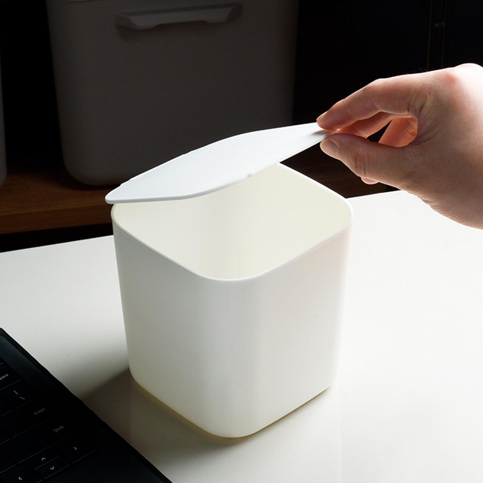 Mini Trash Can with Lid Small  - Home Bathroom Trash Can recension och pris