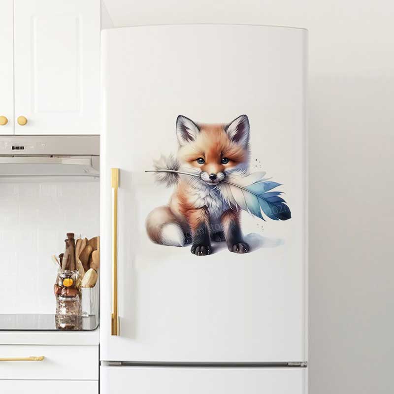Cute Fox/Spotted Cat Toilet Co - Home Bathroom Wall Tiles recension och pris