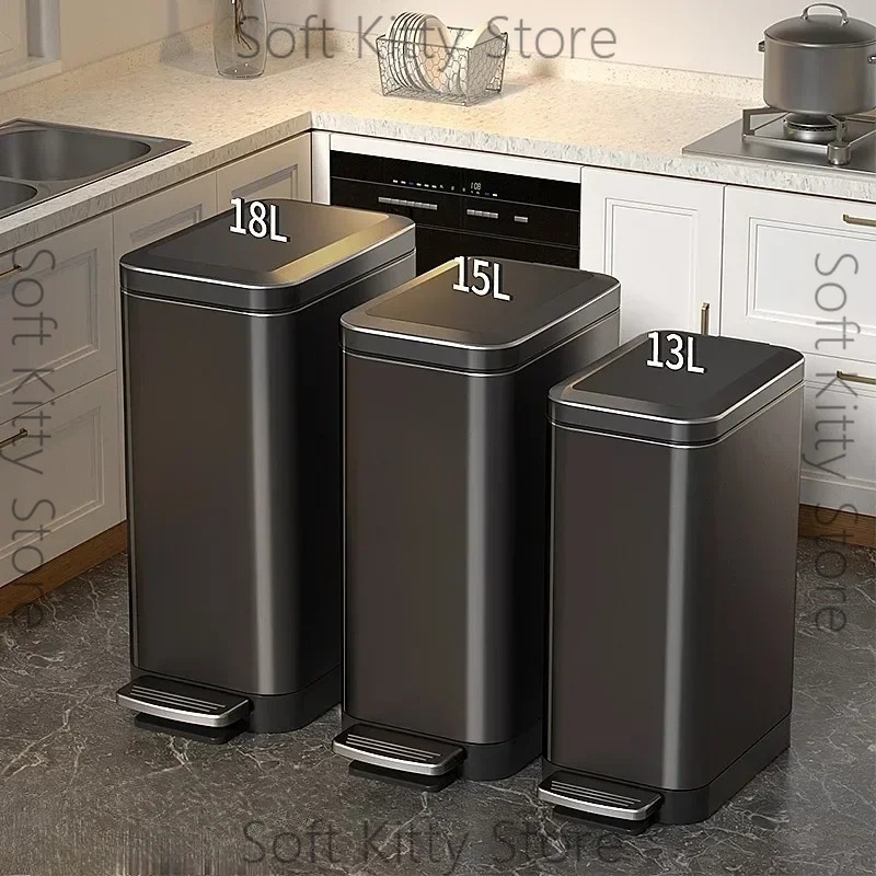 12/15/18L Wastebasket Treadle  - Home Bathroom Trash Can recension och pris