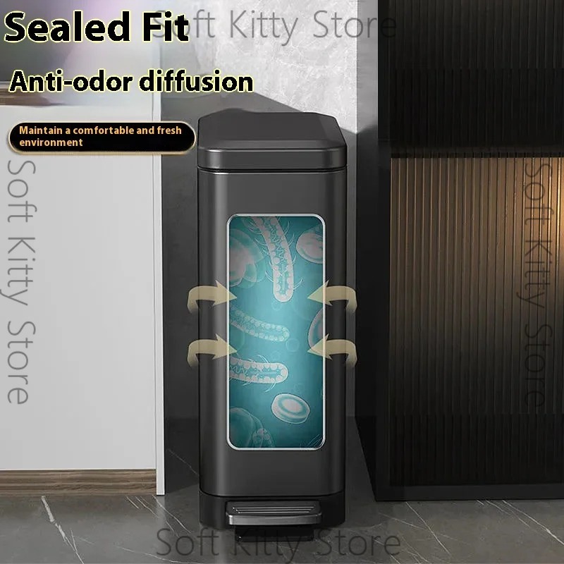 12/15/18L Wastebasket Treadle  - Home Bathroom Trash Can recension och pris